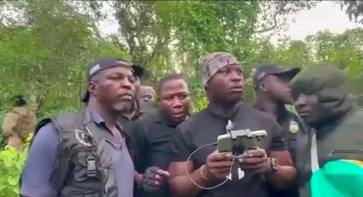 ‎Sunday Igboho Joins Search Efforts in Old Oyo National Park as Hunt for Abducted Pupils, Teachers Intensifies  ‎