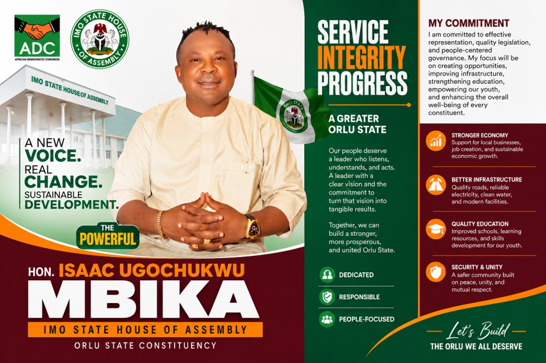 ‎EDITORIAL: BEYOND PARTY LABELS: WHY ORLU NEEDS A PEOPLE'S REPRESENTATIVE LIKE HON. ISAAC UGOCHUKWU MBIKA