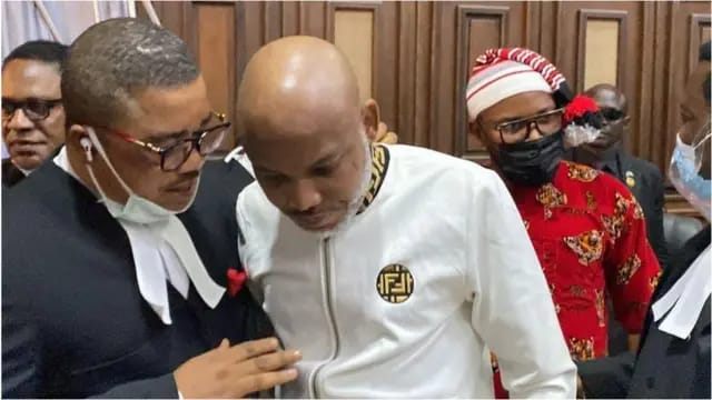 Nnamdi Kanu Sacks Longtime Lawyer Ifeanyi Ejiofor, Announces New Legal Team  ‎