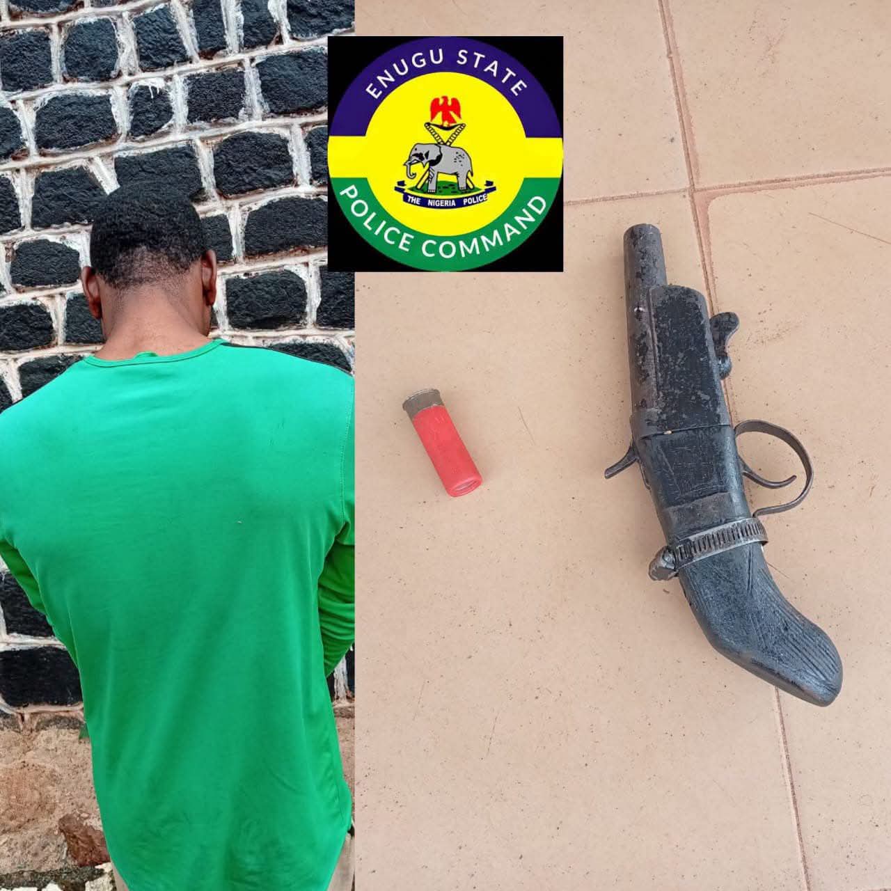Enugu Police Arrest 26-Year-Old Armed Robbery Suspect, Recover Locally Made Pistol