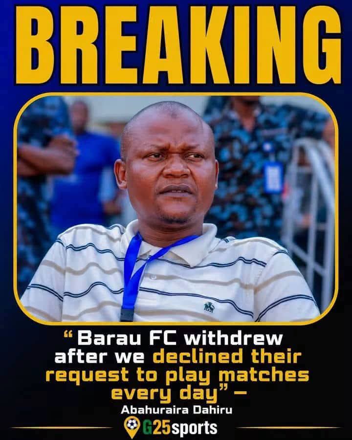 Barau FC Withdraws from Gusau/Ahlan Tournament Over Daily Match Request