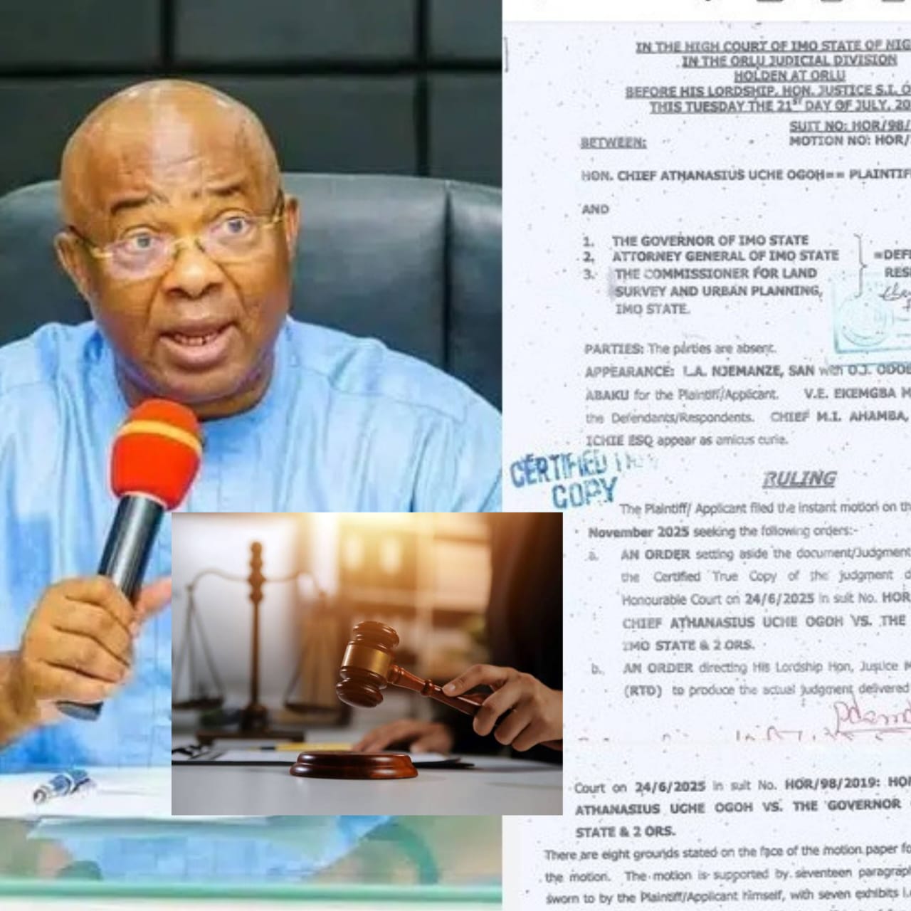 Imo High Court Nullifies CTC of Judgment Over Alteration of Court Record