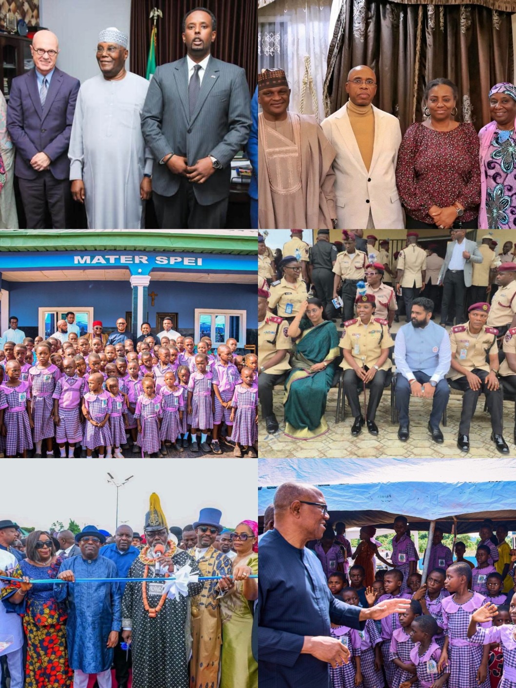 Atiku, Obi, Fubara, Al-Mustapha, FRSC Feature in Major Events Across Nigeria