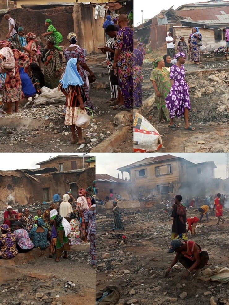 Fire Destroys Hundreds of Shops at Oranyan Market in Ibadan